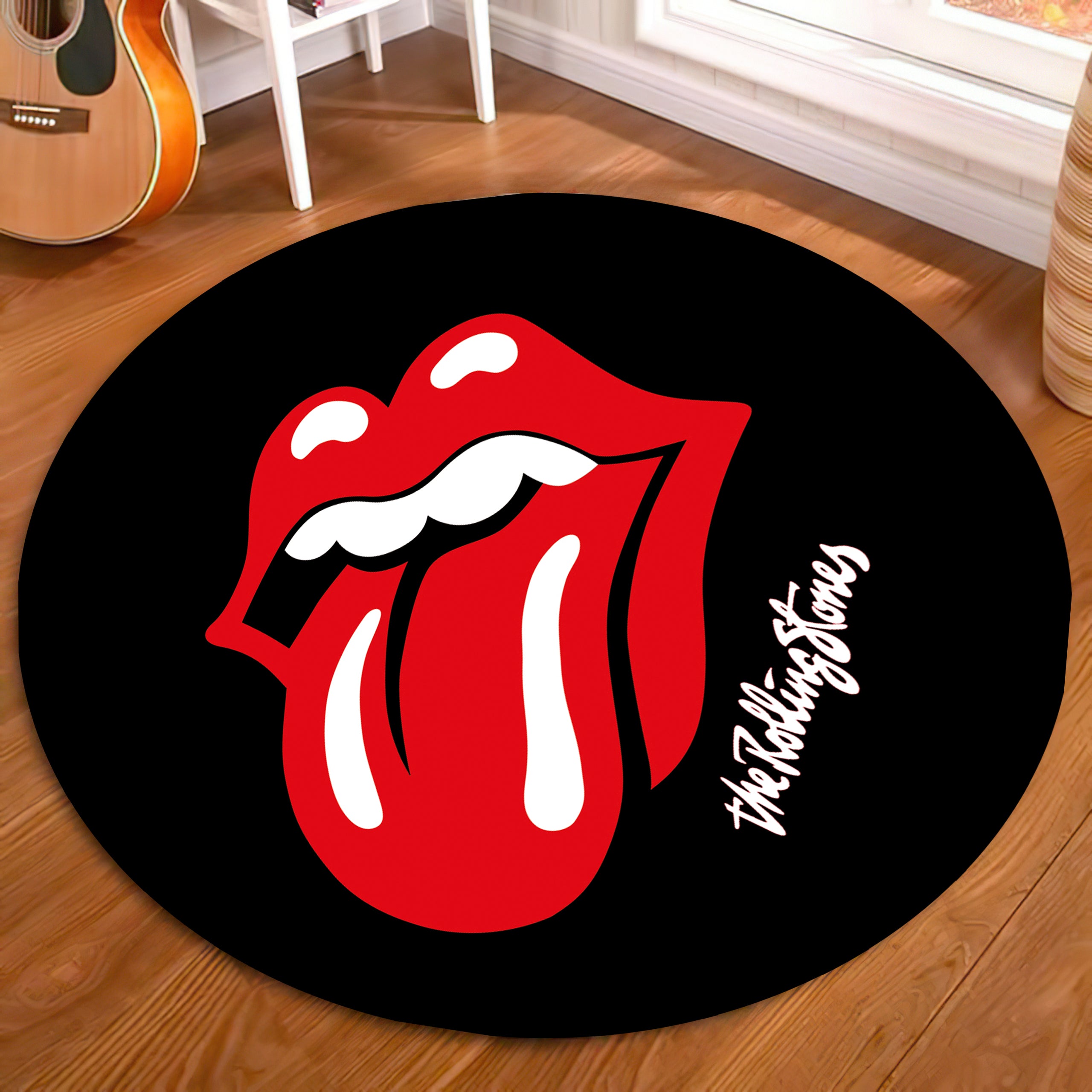 The Rolling Stones Lips and Tongue Logo Carpet