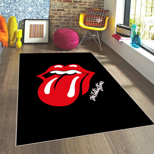 The Rolling Stones Lips and Tongue Logo Carpet